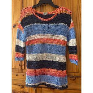 J. Jill Chunky Open Weave Top